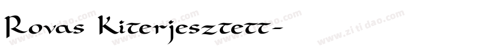 Rovas Kiterjesztett字体转换